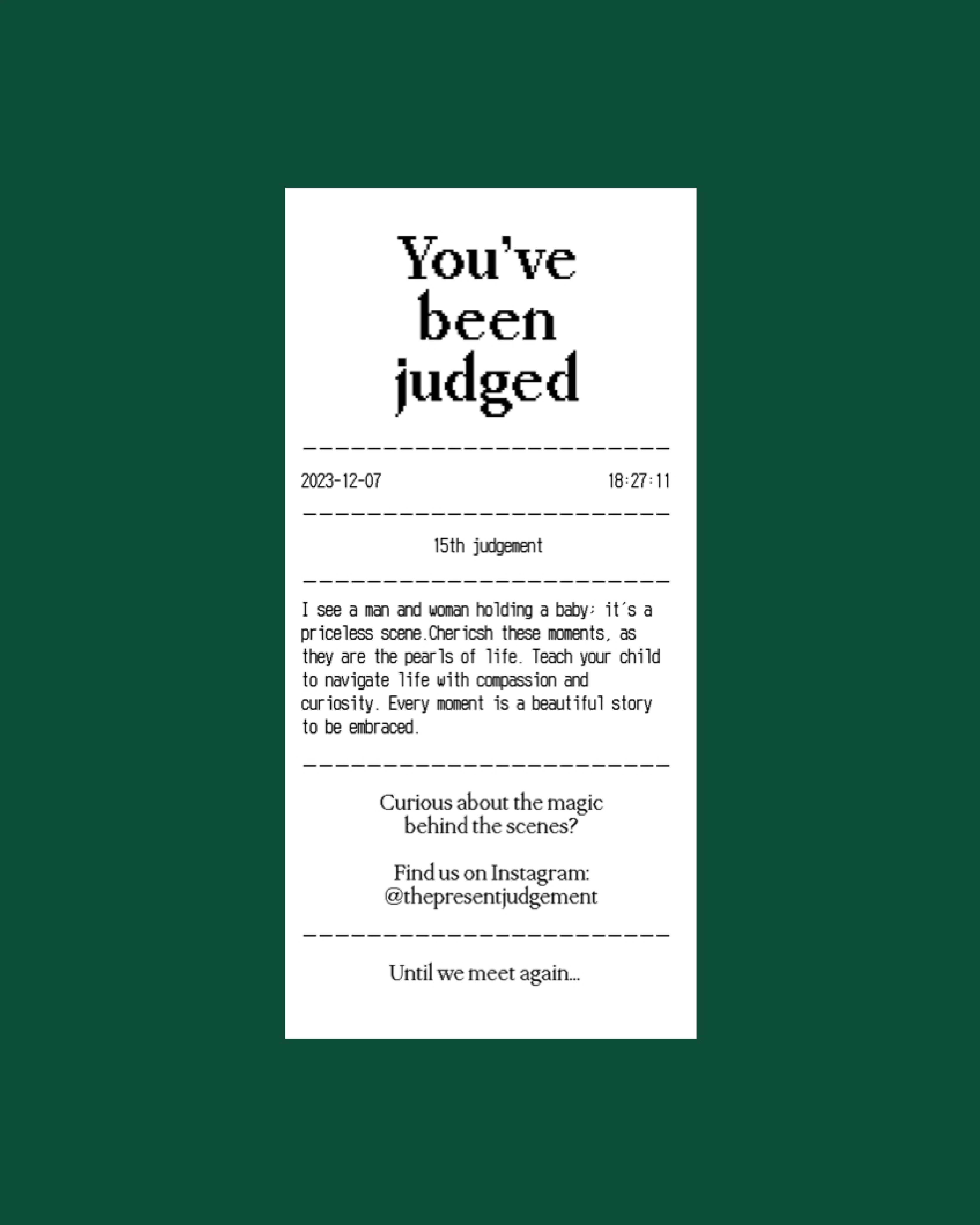 The Present Judgement pictures